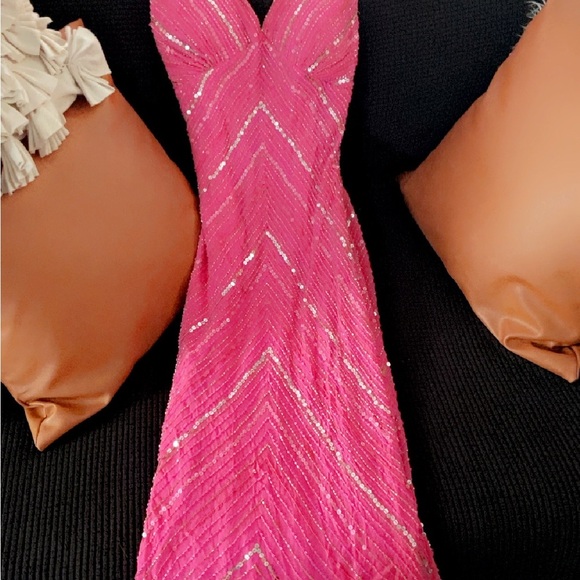 Scala Fuchsia Sequin Dress - Picture 2 of 8